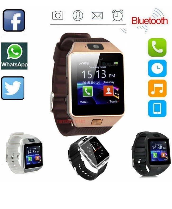Bluetooth Smart Watch w/Camera Waterproof Phone Mate For Android Samsung iPhone