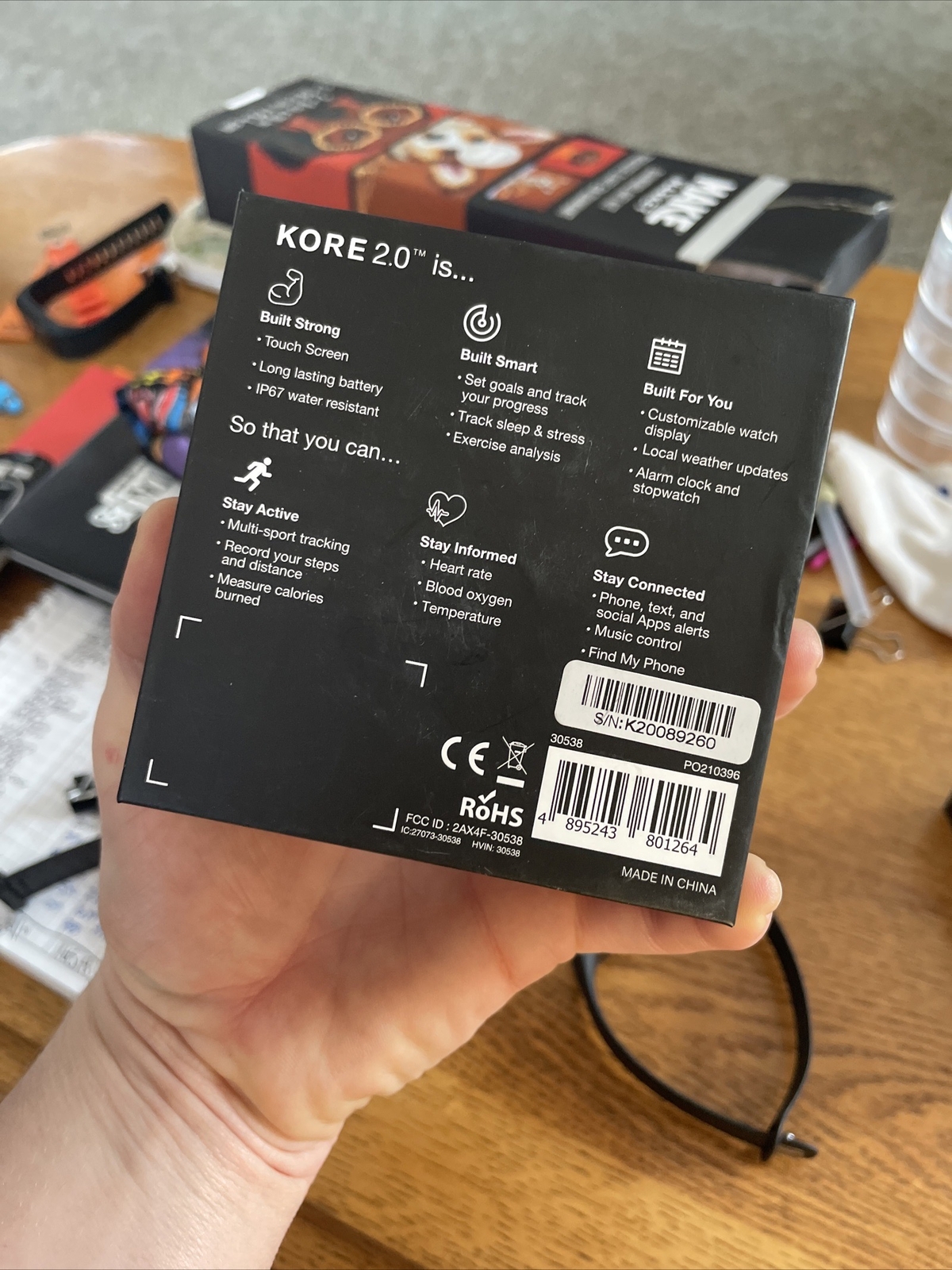 KORE 2.0 SMART WATCH / FITNESS TRACKER / HEART MONITOR / NEW IN BOX