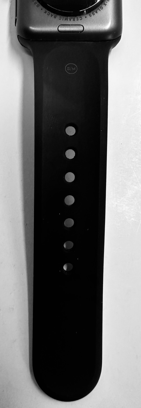 Apple Watch Series 3 38mm Space Gray Aluminum Case Black Sport Band Cellular