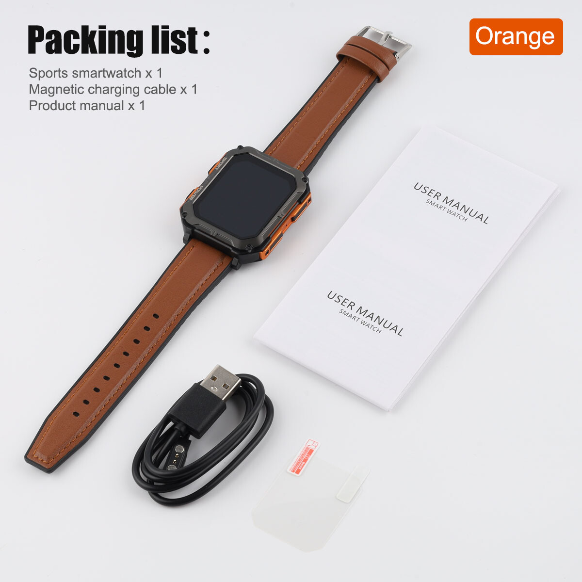 Smart Watch Military Tactical Men Sport Heart Rate Fitness Tracker Wristwatch-US