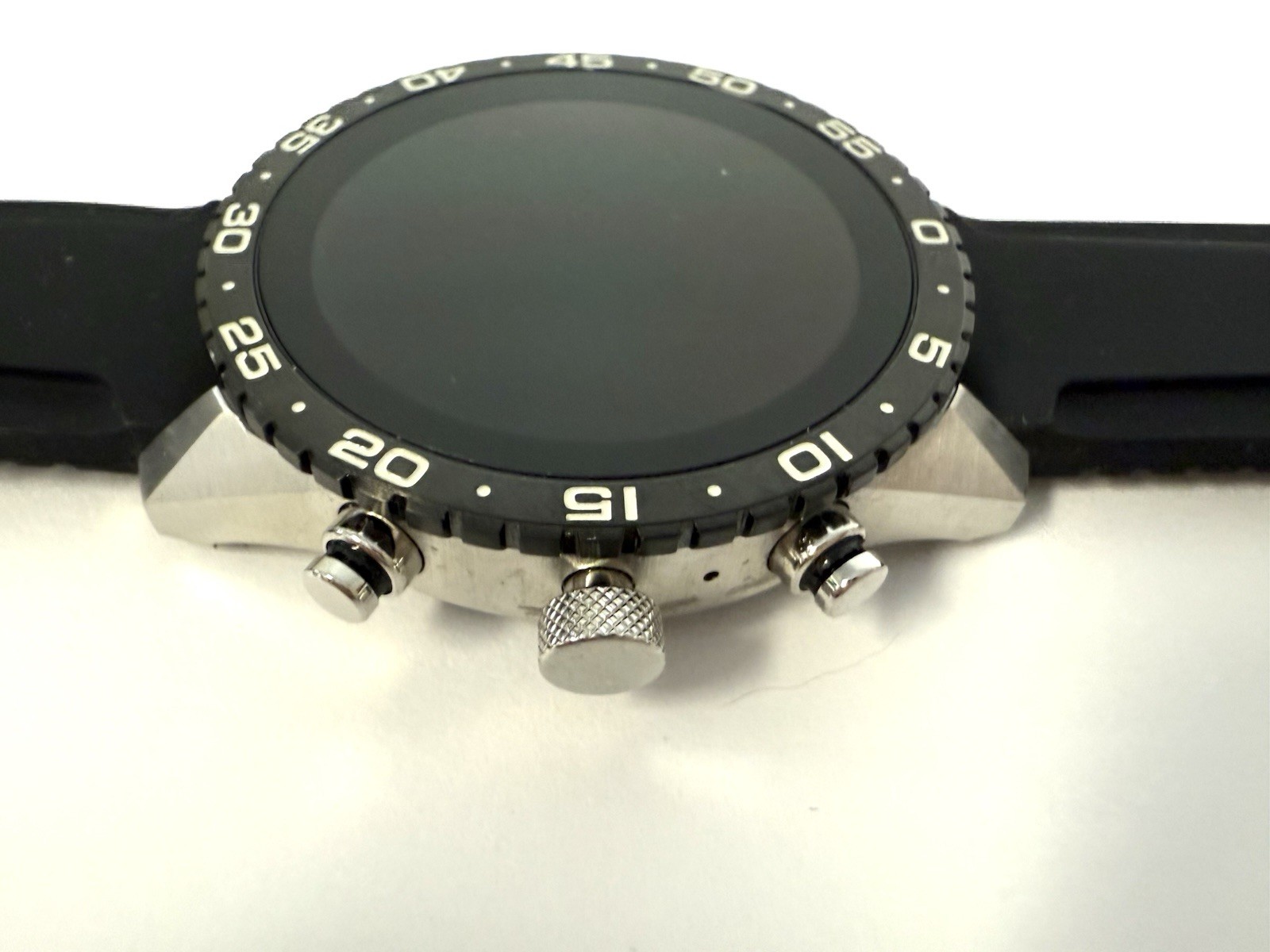 Citizen CZ Smart P99 1 MV-02 Stainless Steel Smart Watch Black Silicone Band