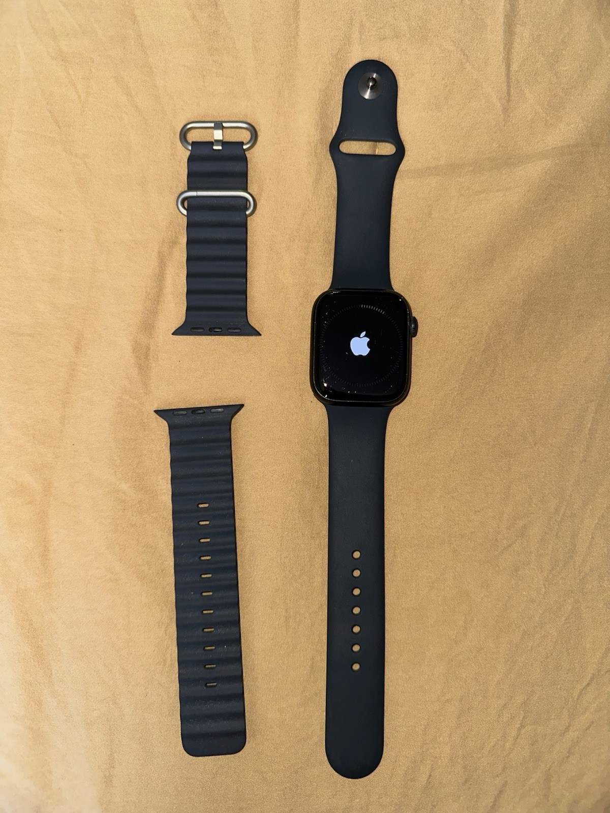 Apple Watch Series 6 with Midnight sport and Ocean Band