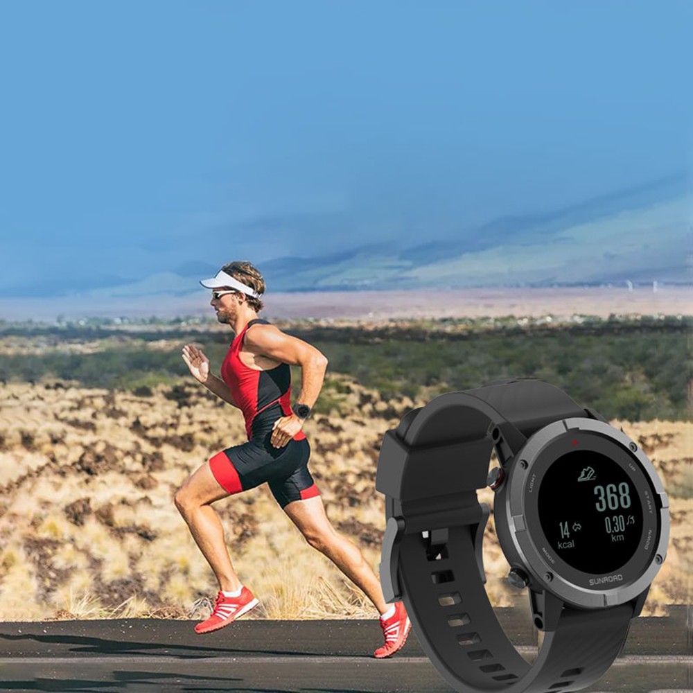 GPS Sports Watch Fitness Tracker Wrist Watch With Heart Rate Monitor 100M W GFFQ