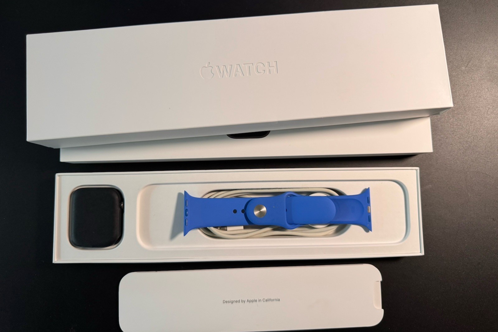 Apple Watch Series 6 44mm Graphite Stainless Steel GPS + Cellular A2294 w/ Box