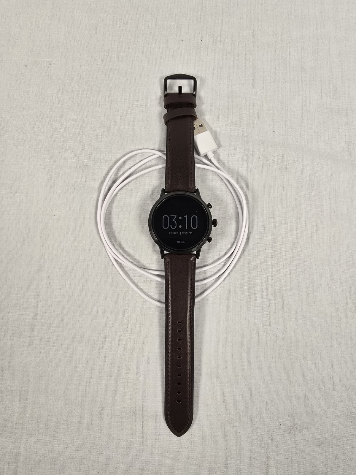 Fossil Gen 5 Touchscreen Smartwatch Original Brown Fossil Band