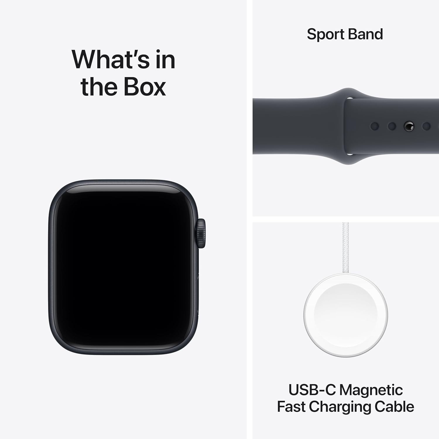 Apple Watch SE 3 40mm GPS Midnight Aluminum Case Sport Band S/M *SEALED See Box*