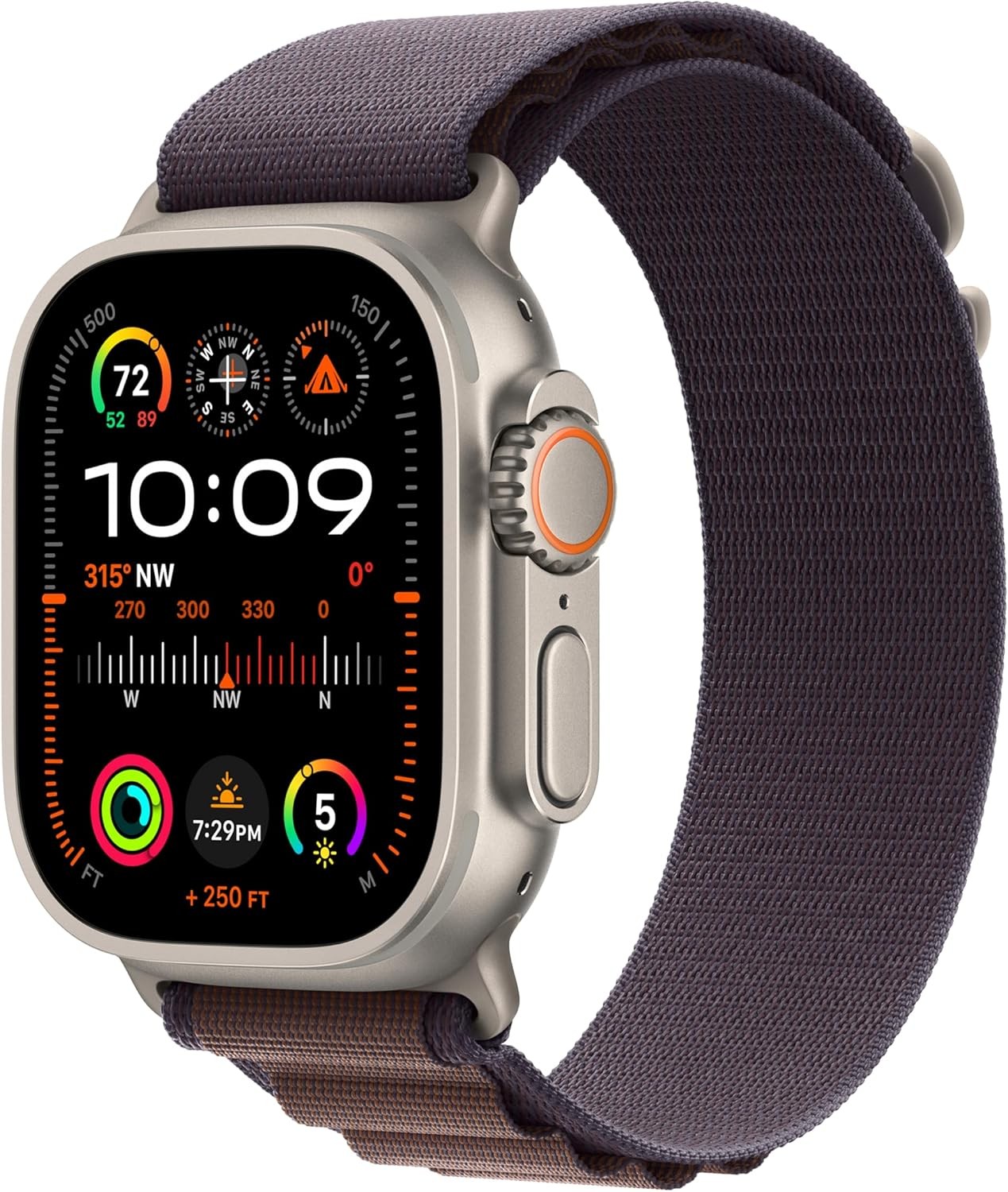 Apple Watch Ultra 2 GPS + Cellular 49mm Titanium Case Indigo Alpine Loop Large