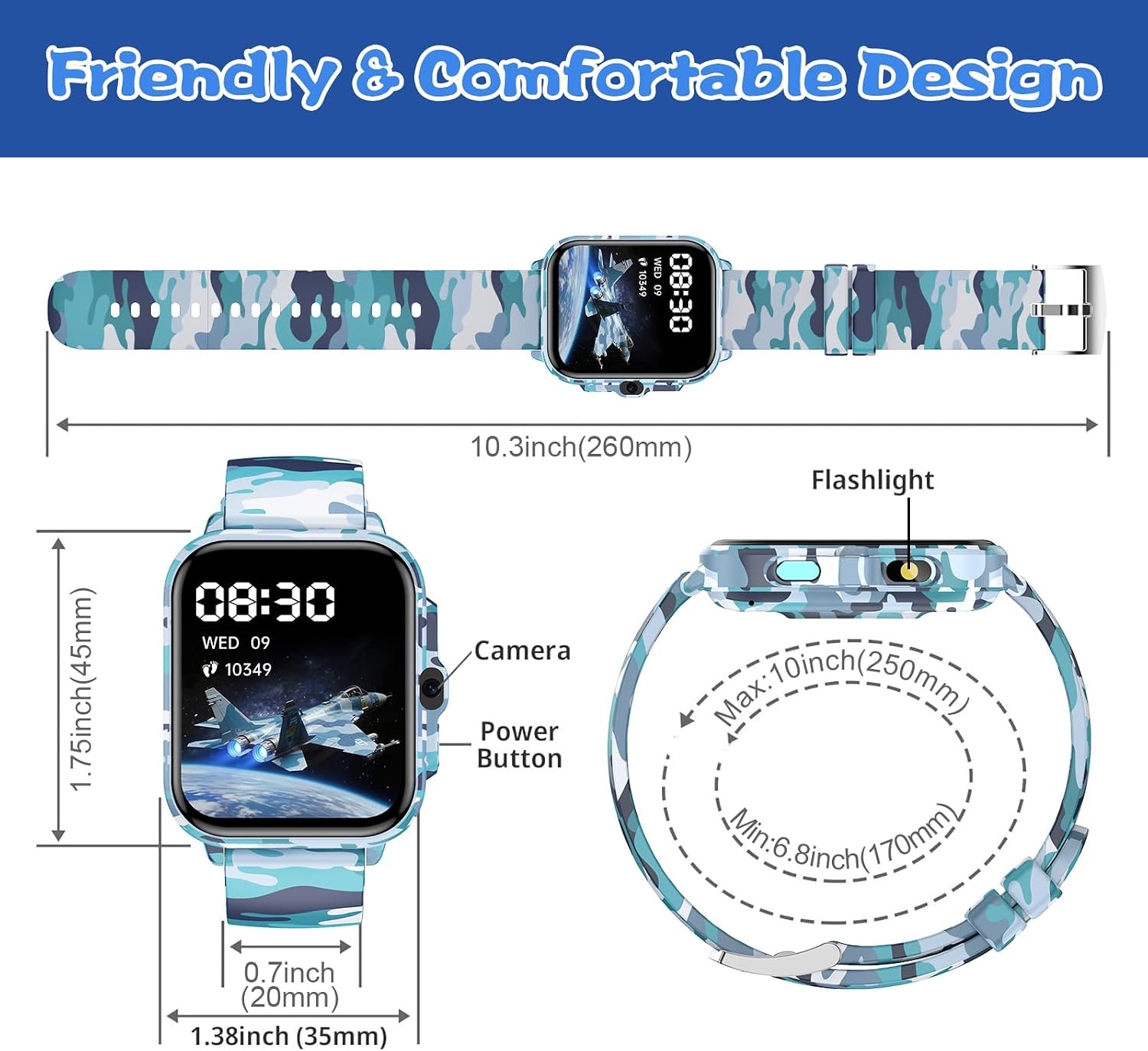 Ai Smart Watch for Kids Boys Age 5-12 Ai Functions Games HD Touch Screen Watches