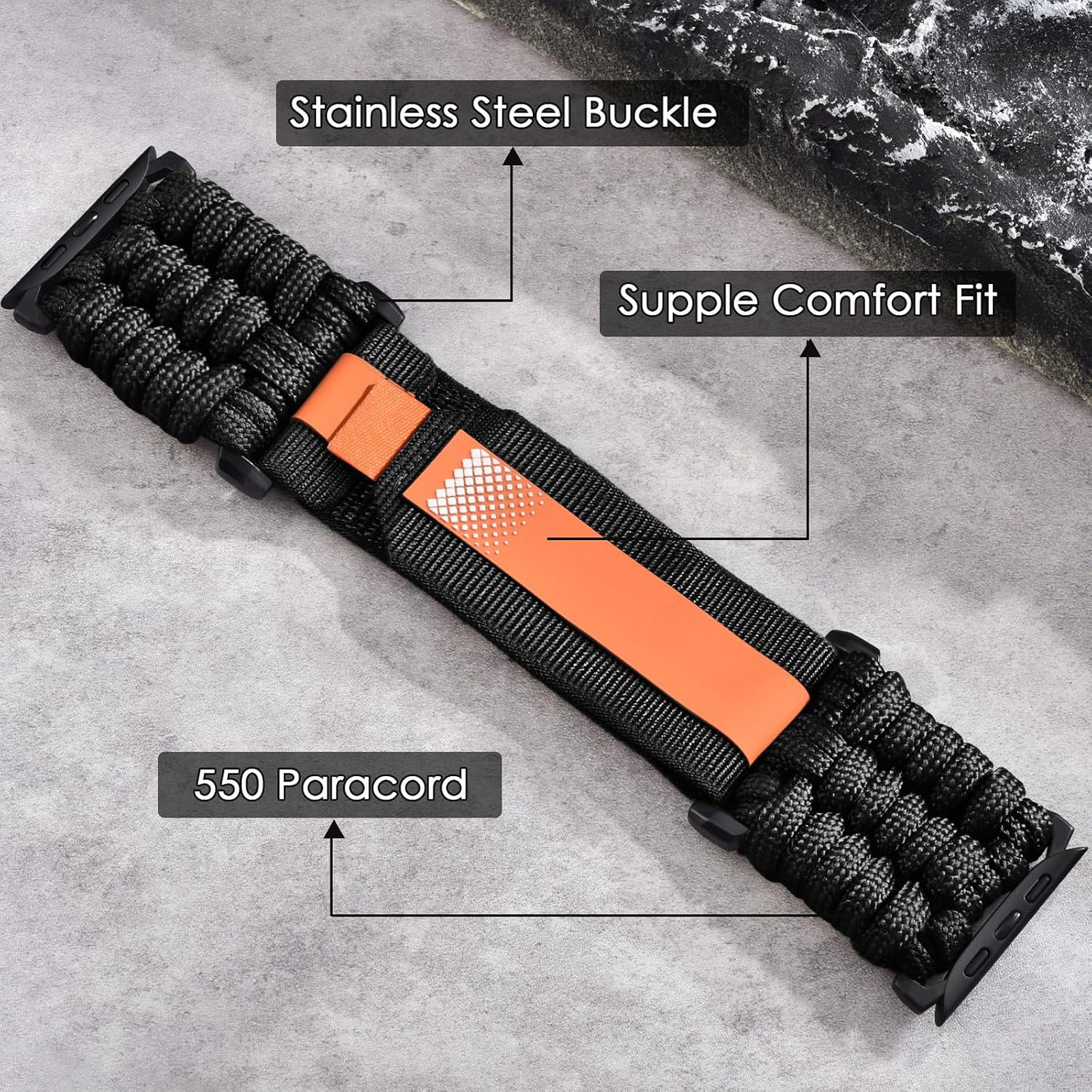Rugged Nylon Band for Apple Watch Ultra 2 1 49mm 46mm 45mm 44mm 42mm Military