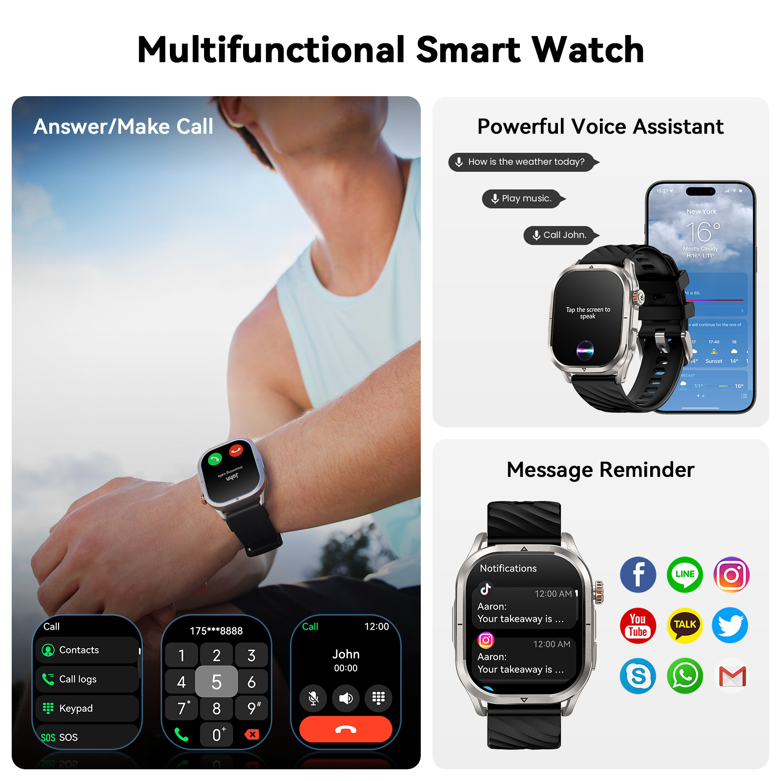 KOSPET MAGIC P10 GPS Smart Watch Men Women 50M Waterproof Urban Sports Watch NEW