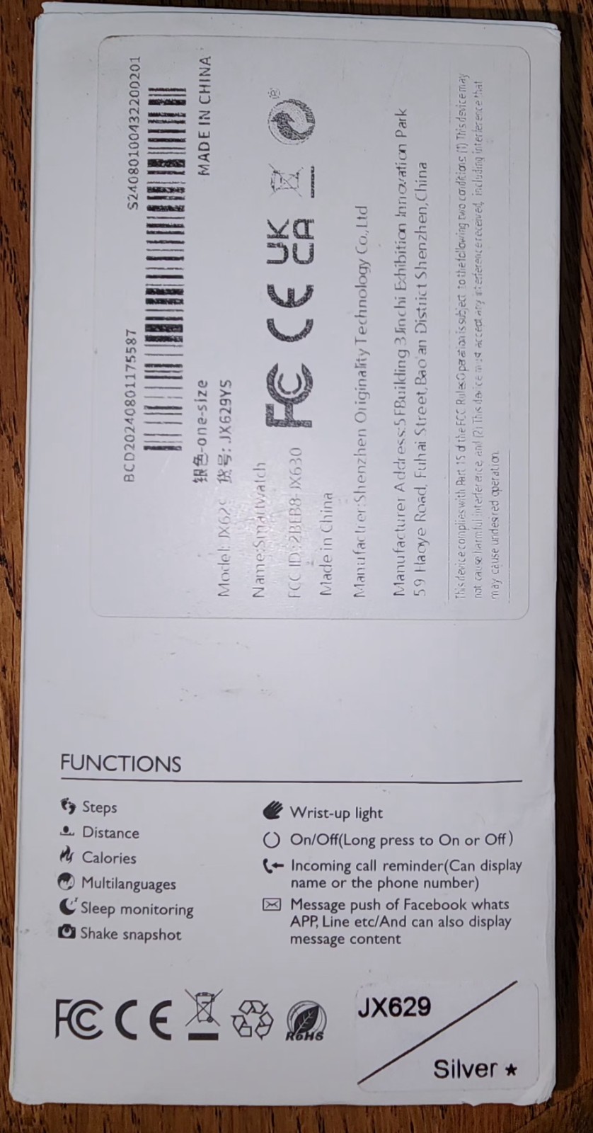Smart Watch Black Band