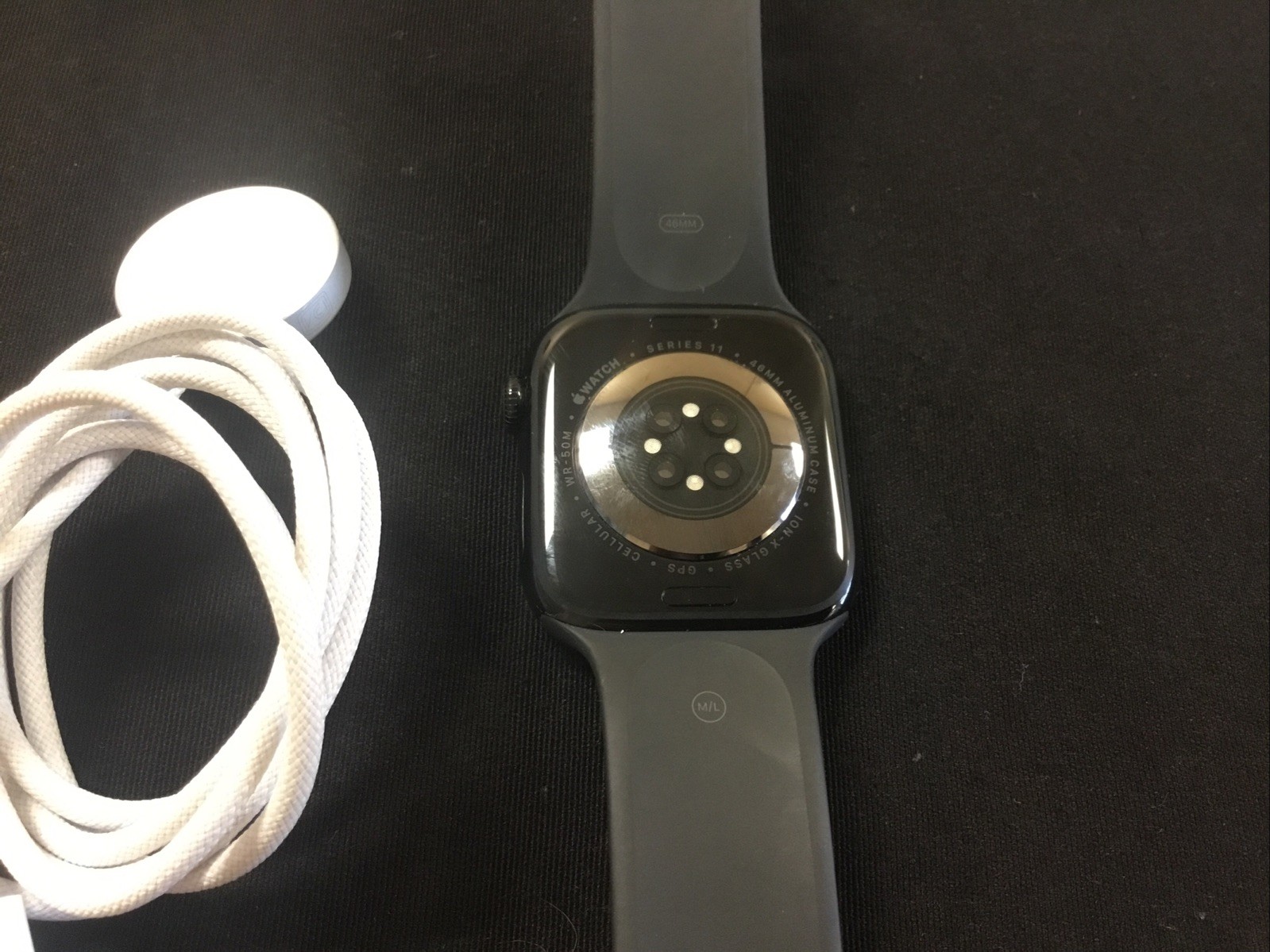 Apple Watch Series 11 46MM Aluminum Grey Sport Band M/L FREE SHIP
