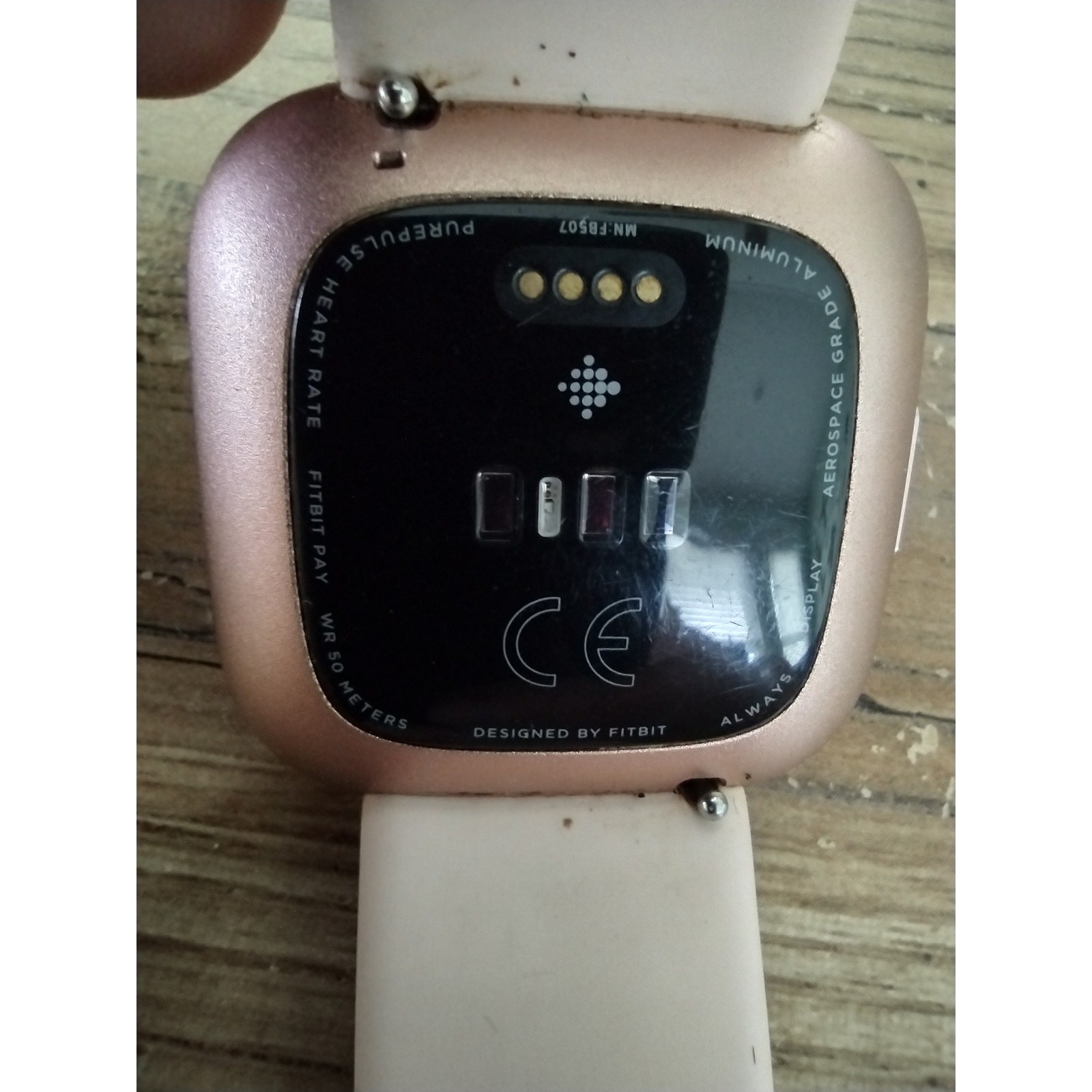 Lot of 2 Fitbit Versa 2 Smartwatches Copper Rose Gold Parts Repair Untested