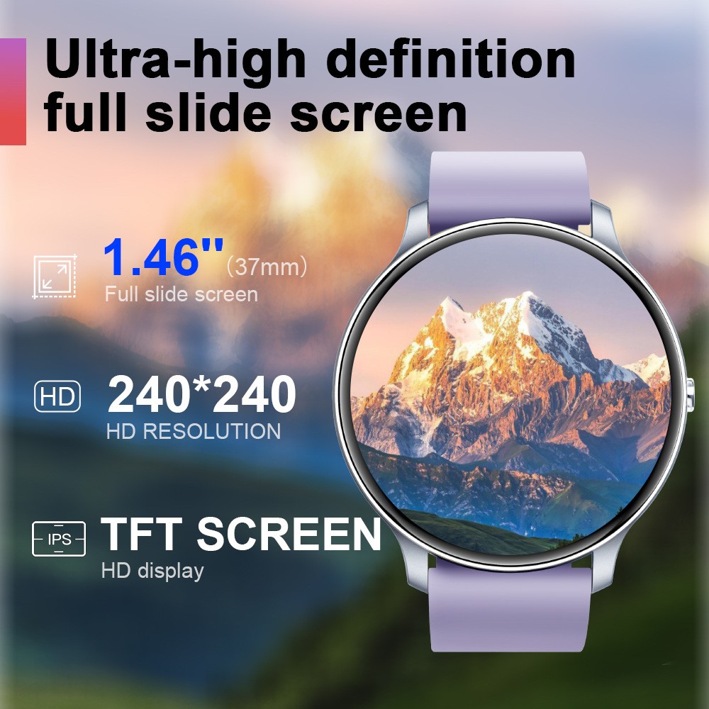 Smart Watch for Men Women Bluetooth Call Heart Rate IP68 120+ Sports Modes 1.46″