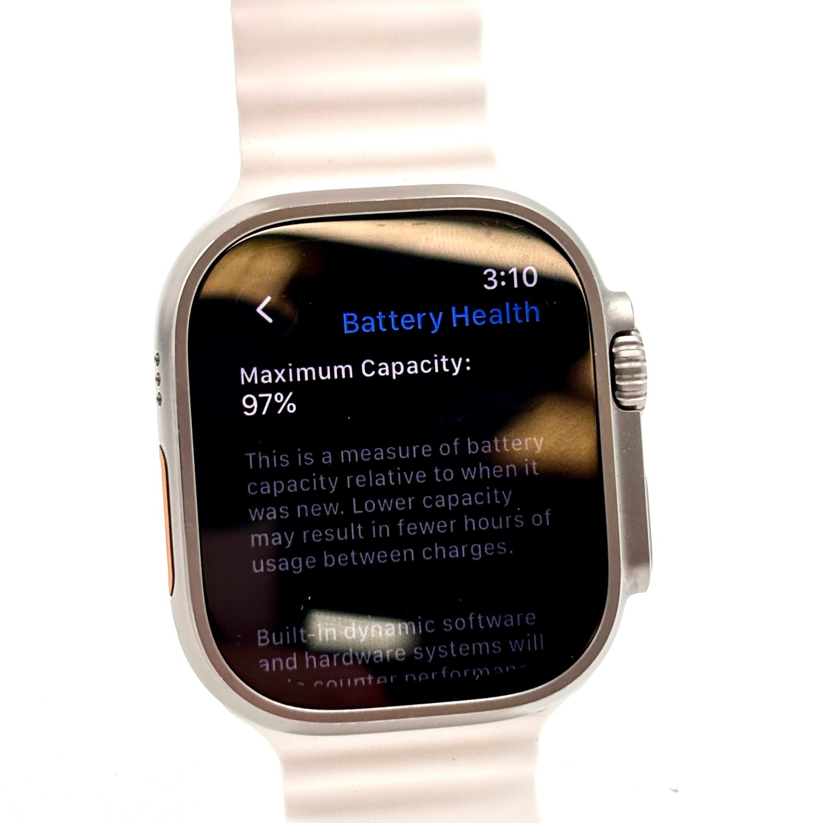 Apple Watch Ultra 2 (GPS+Cellular – 49mm) Titanium Case w/ White Ocean Band