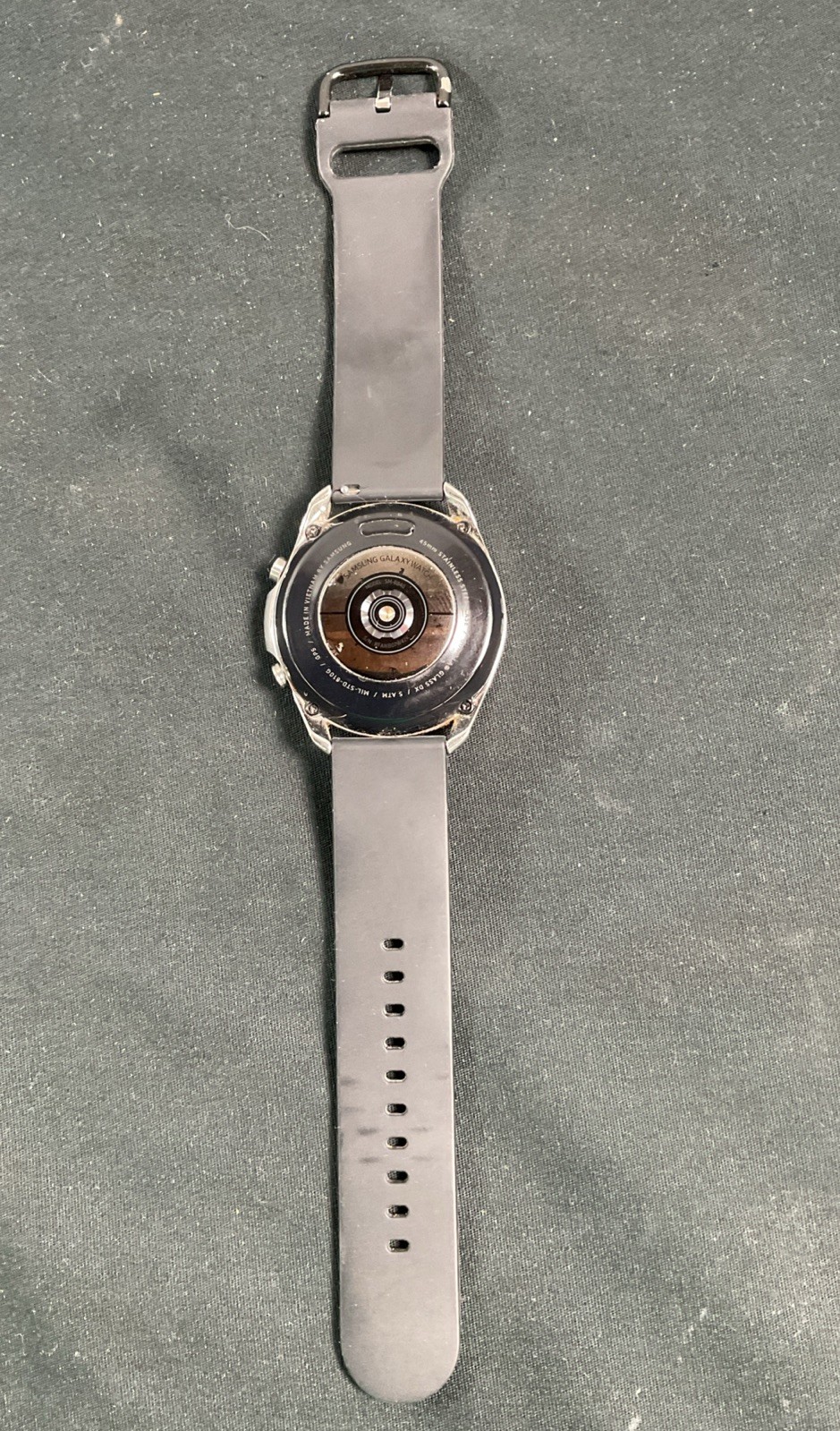 Samsung Galaxy Watch 3 SM-R840 45mm Silver Stainless Steel Smartwatch Tested