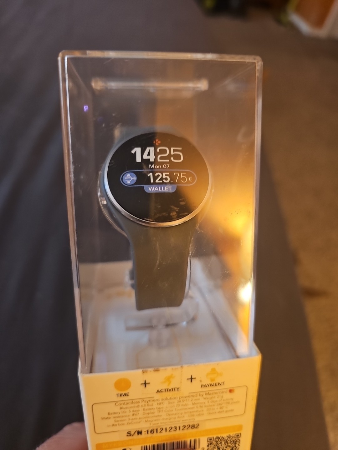 MyKronoz ZeCircle Activity Tracker W/NFC Contactless Payment