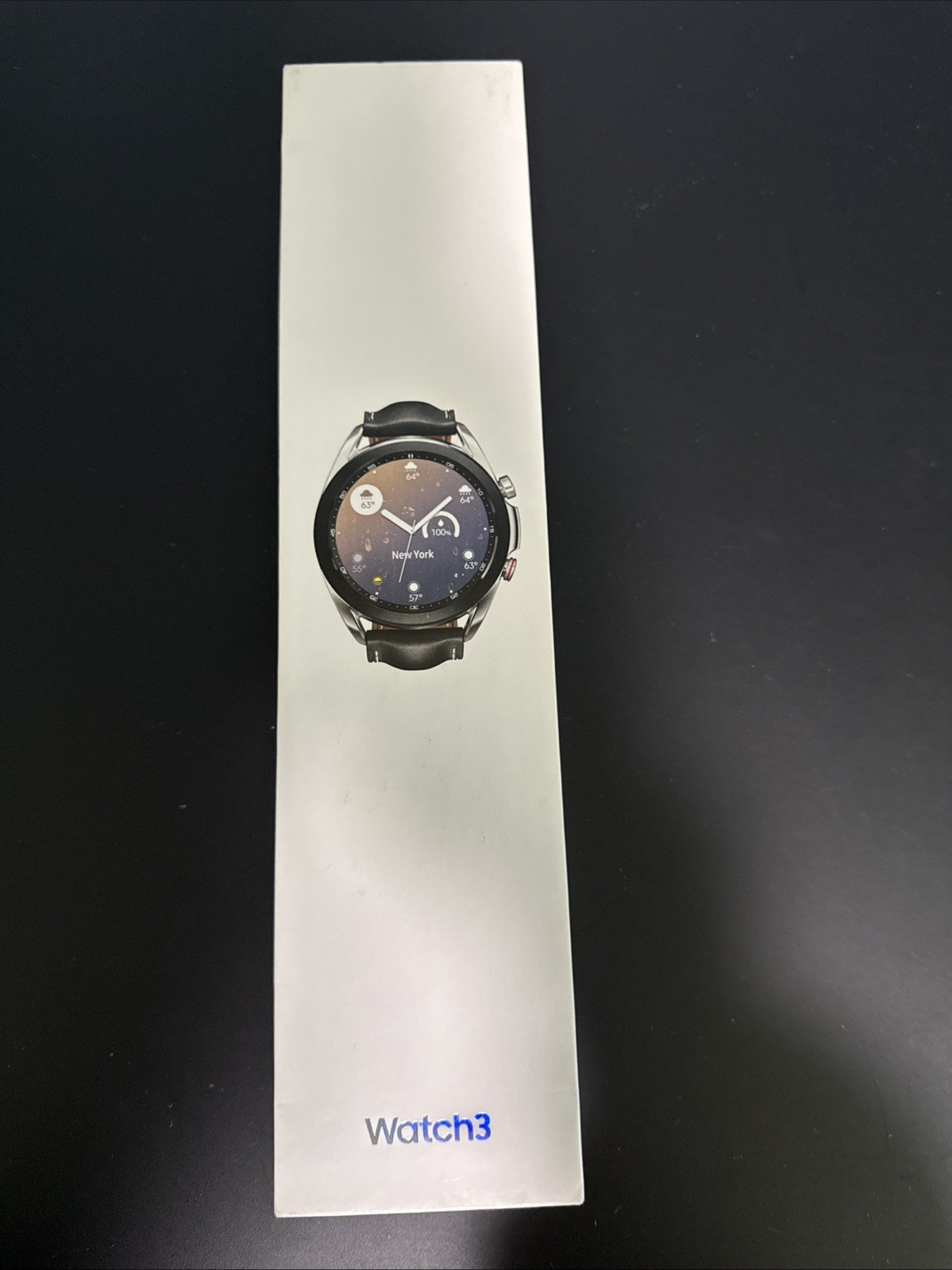 Samsung Galaxy Watch3 45mm LTE Black Stainless Steel with Leather Band & Box