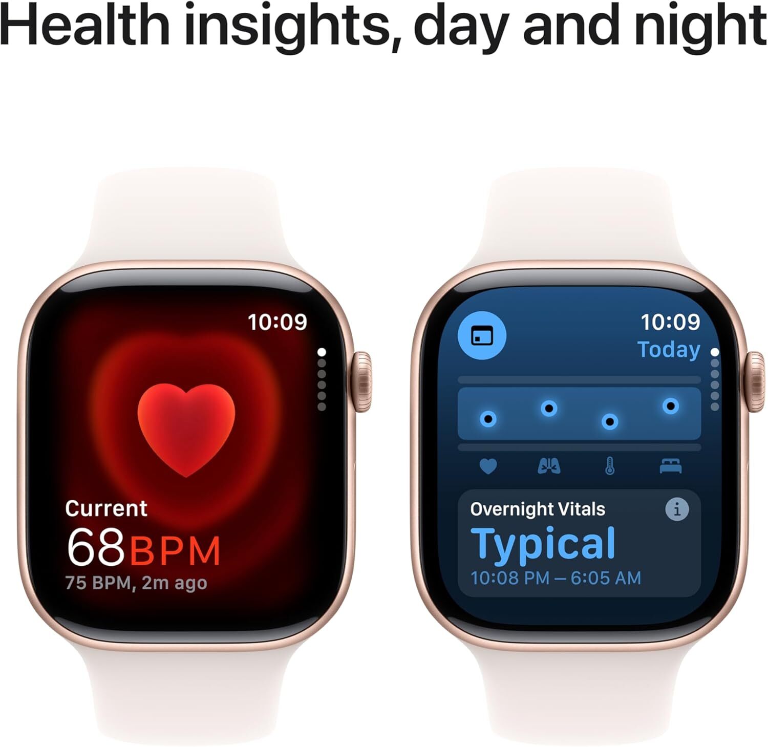 Apple Watch Series 10 46mm Rose Gold Aluminum Case Light Blush Sport Band – M/L