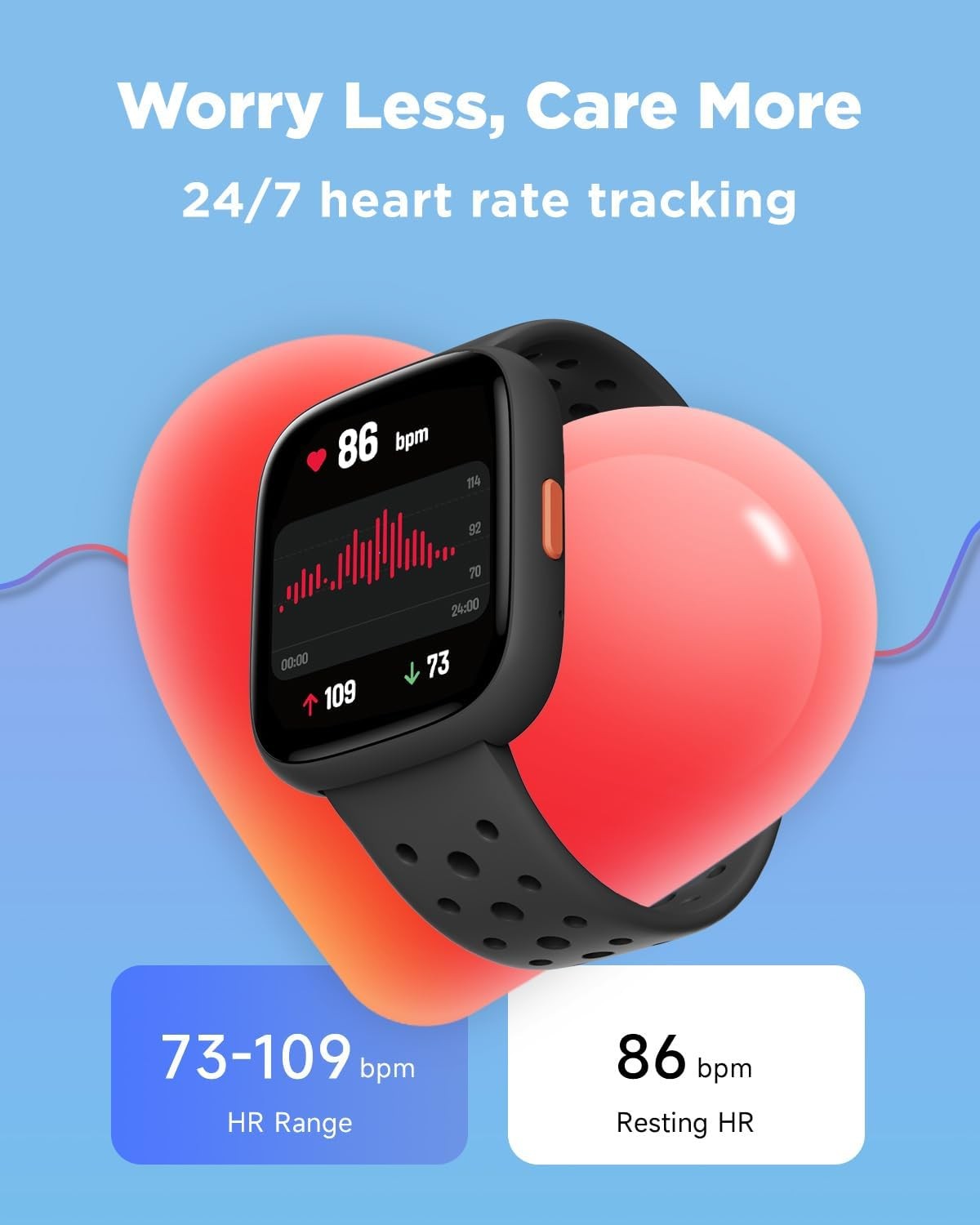 Kids Smart Watch 1.8 Fitness Tracker Heart Rate Pedometer GPS Waterproof