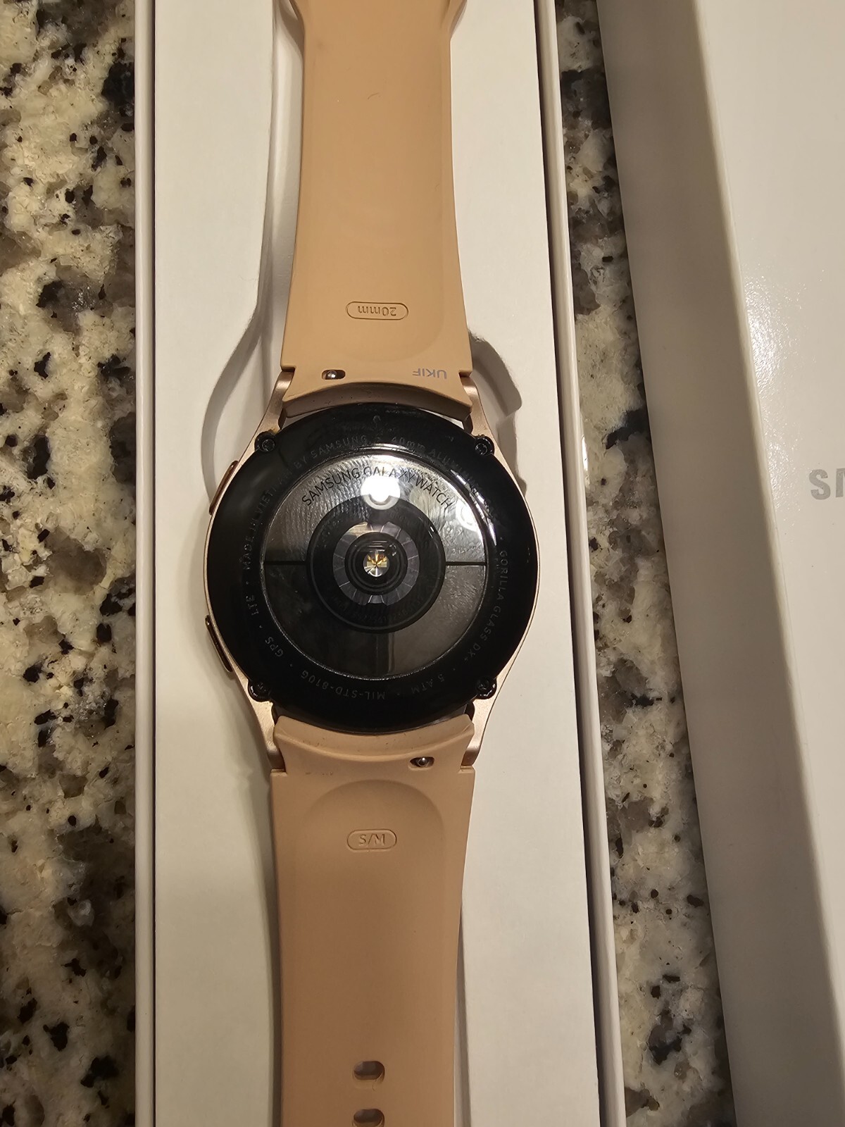 Samsung Galaxy Watch4 SM-R860 40mm Aluminum Case with Sport Band – Pink Gold…