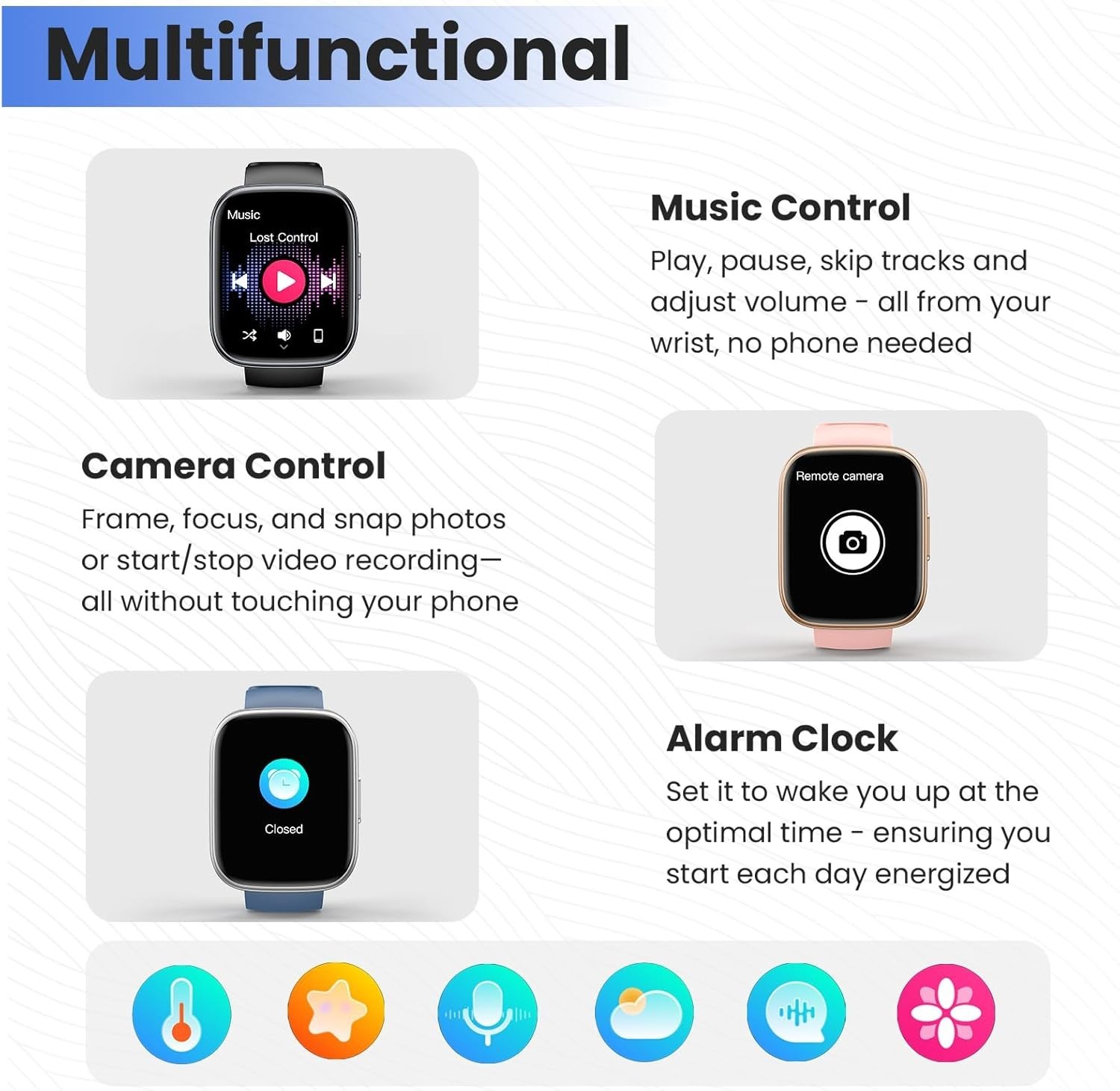 Reloj Inteligente de Mujer Hombre para Iphone Apple Samsung Android y Bluetooth