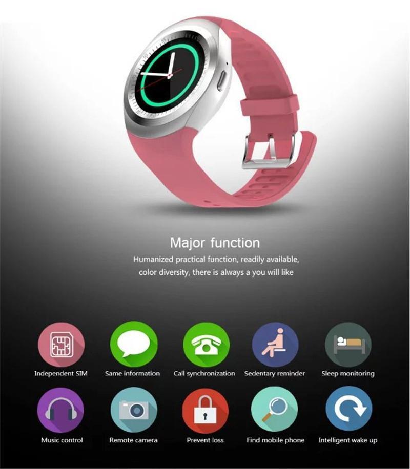 EPIC TIME- Bluetooth Smart Watch-Phone Mate-Round Touch Screen-SIM -Android OCUS