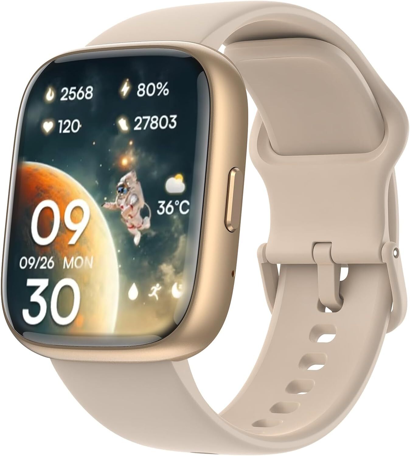 Smart Watch Men Women Alexa Calls Fitness Waterproof HR SpO2 for Motorola Phones