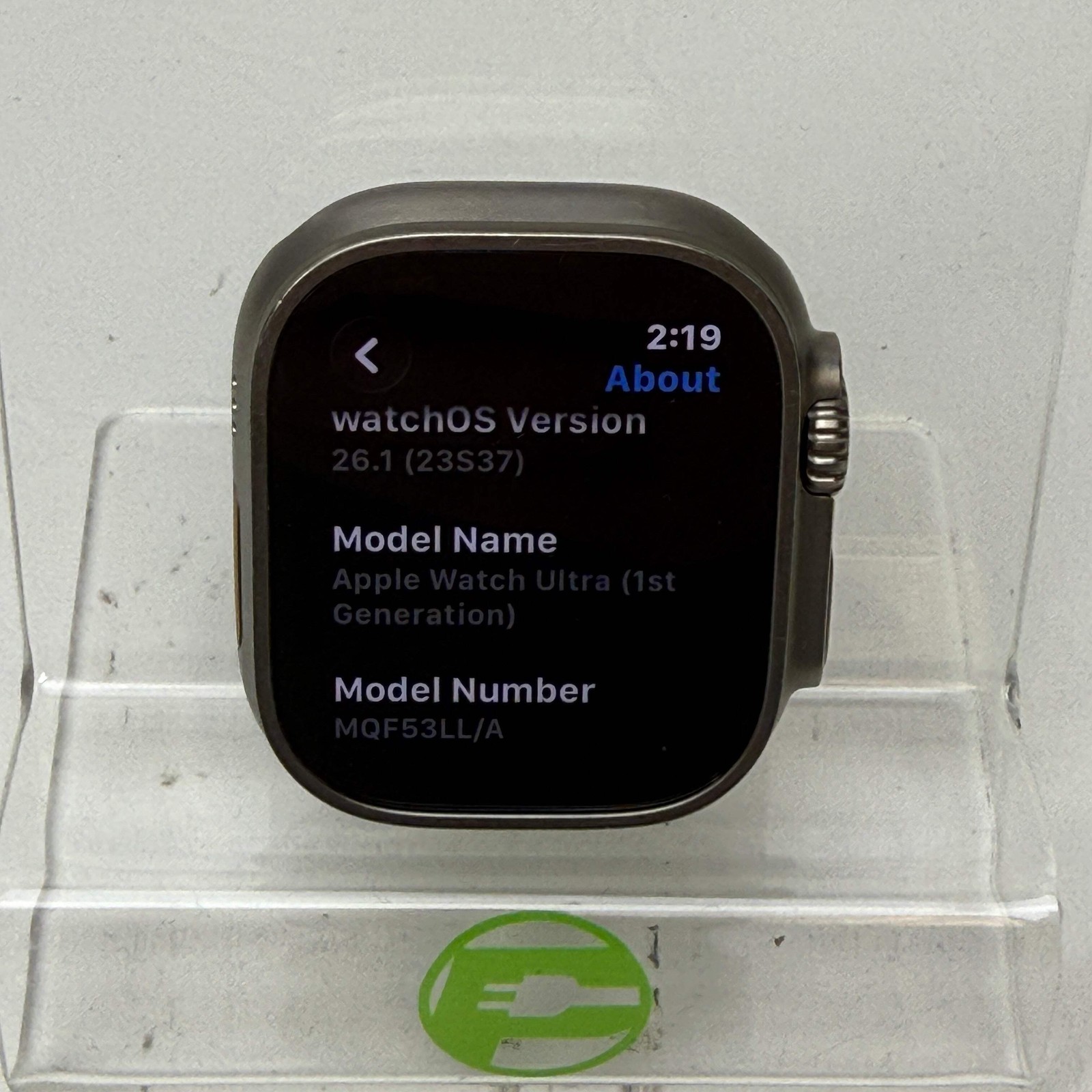 GPS Only Apple Watch Ultra 49MM Natural Titanium MQF53LL/A