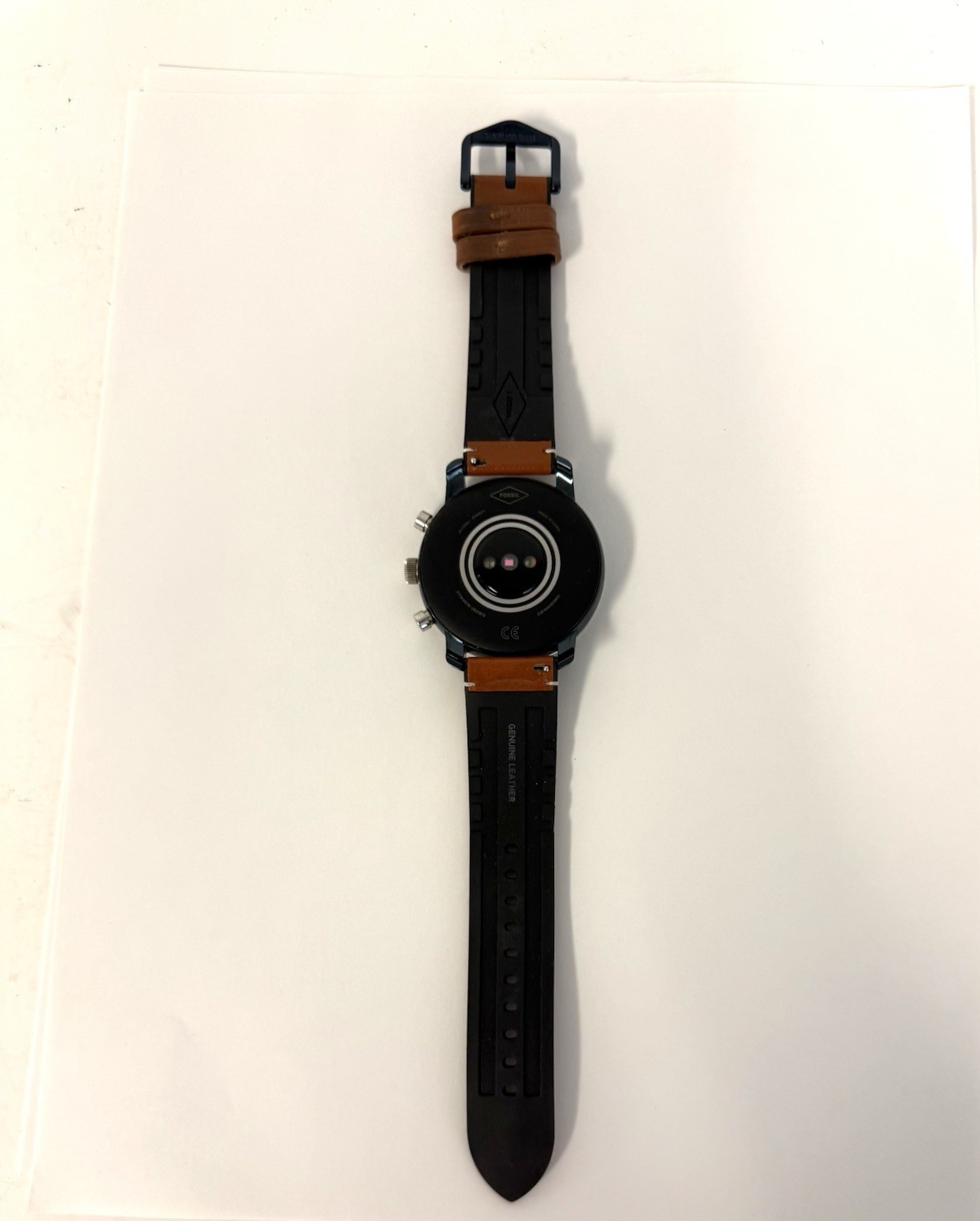 Fossil FTW4016 Men’s Smartwatch Explorist HR Tan Leather DW7F1