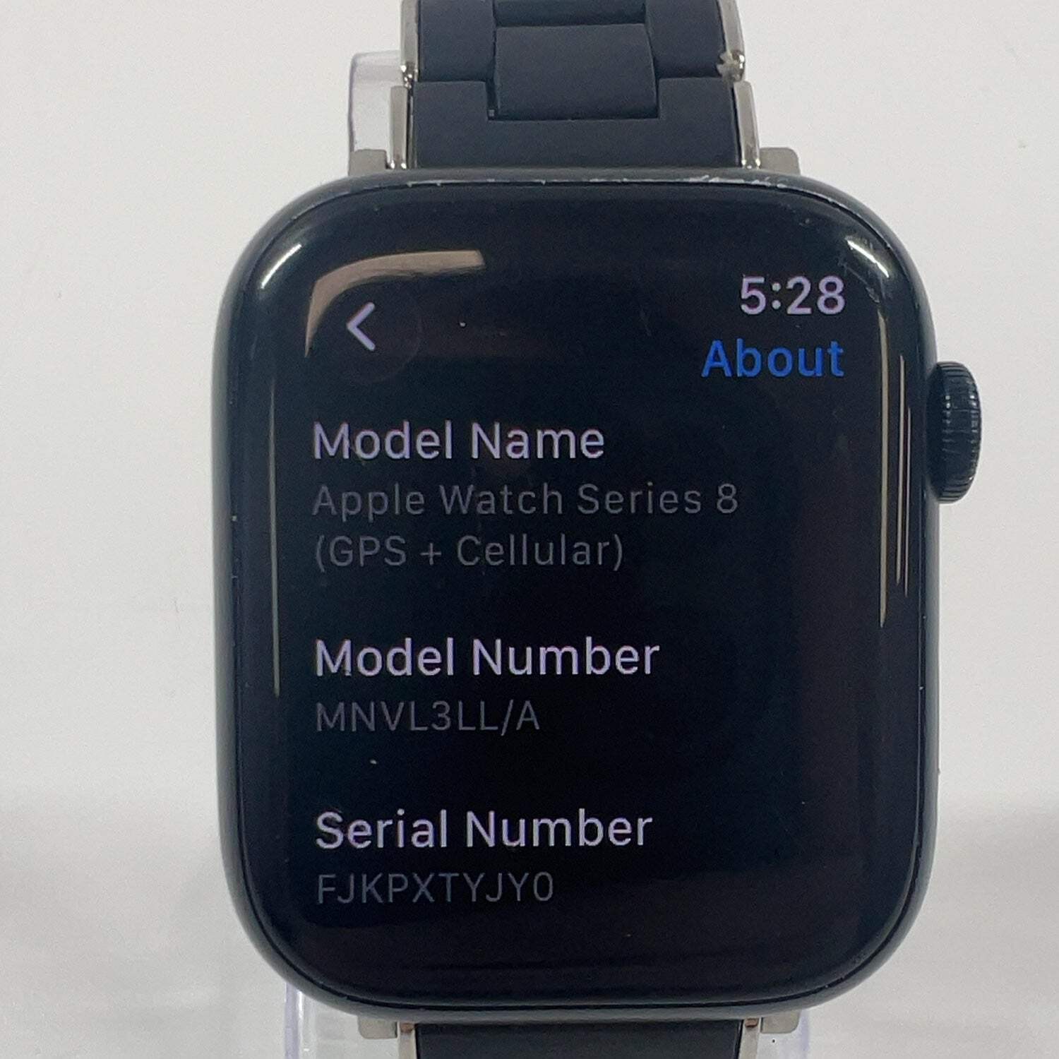 GPS Only Apple Watch Series 8 45MM Midnight Aluminum Aftermarket Band MNVL3LL/A