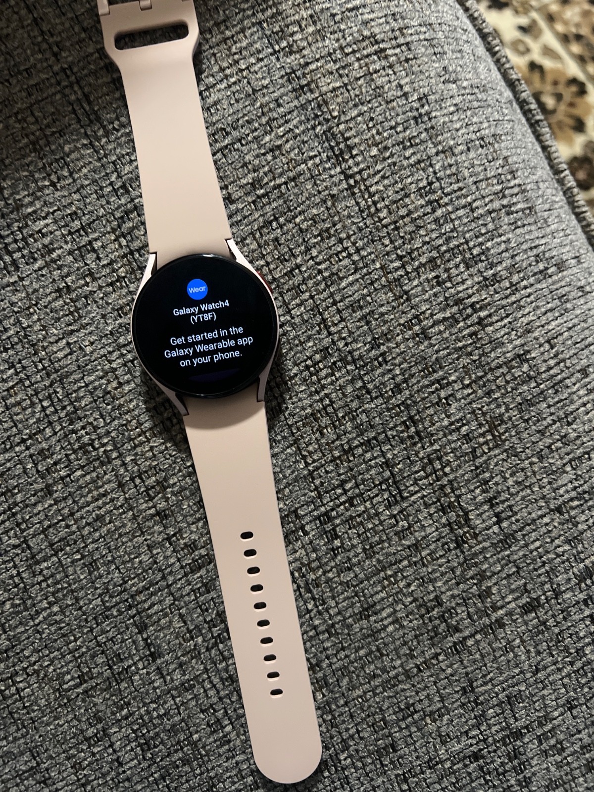 Samsung Galaxy Watch4 SM-R865 40mm Aluminum Case with Sport Band – Pink Gold…