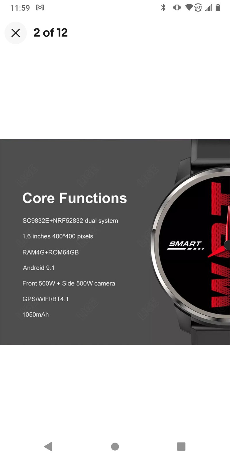 LIGE 4G Smart Watch Men GPS WIFI SIM Card Bluetooth Call IP67 Waterproof