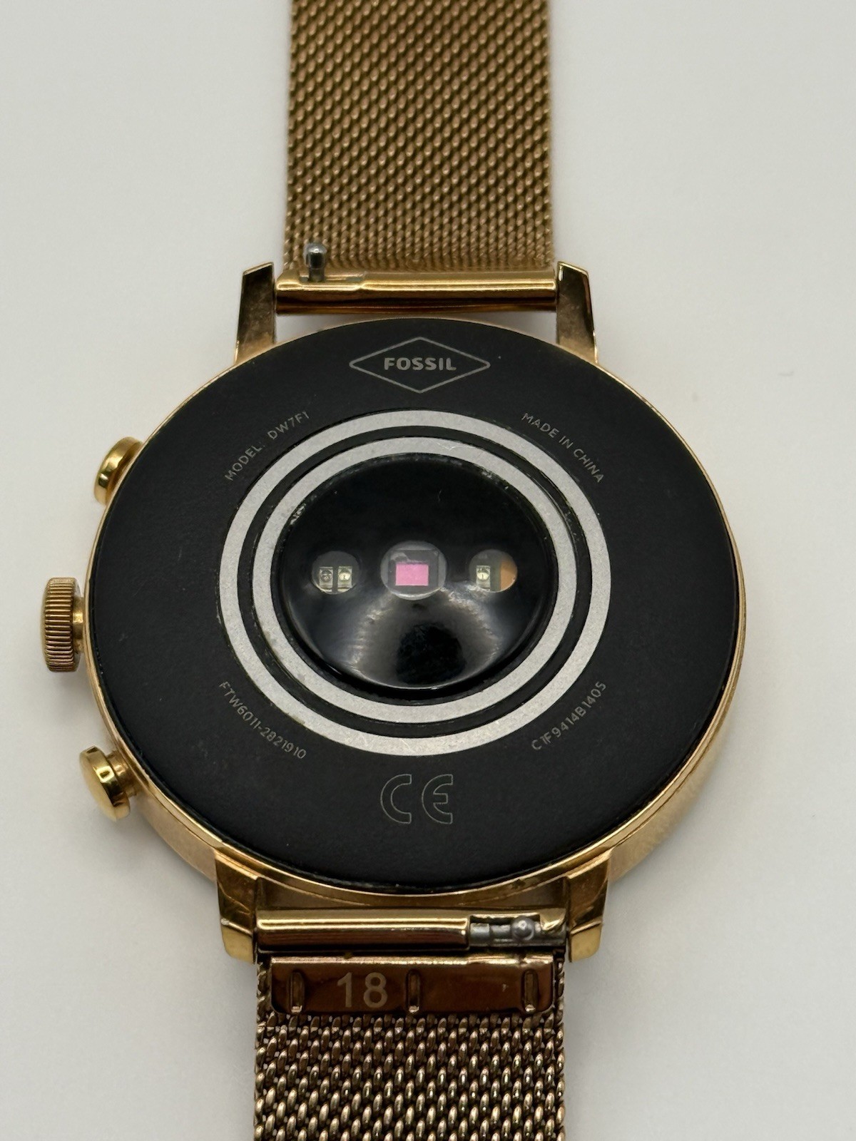 Fossil Venture Q HR Smartwatch Gen 4 DW7F1 40mm Rose Activity Tracker WORKS