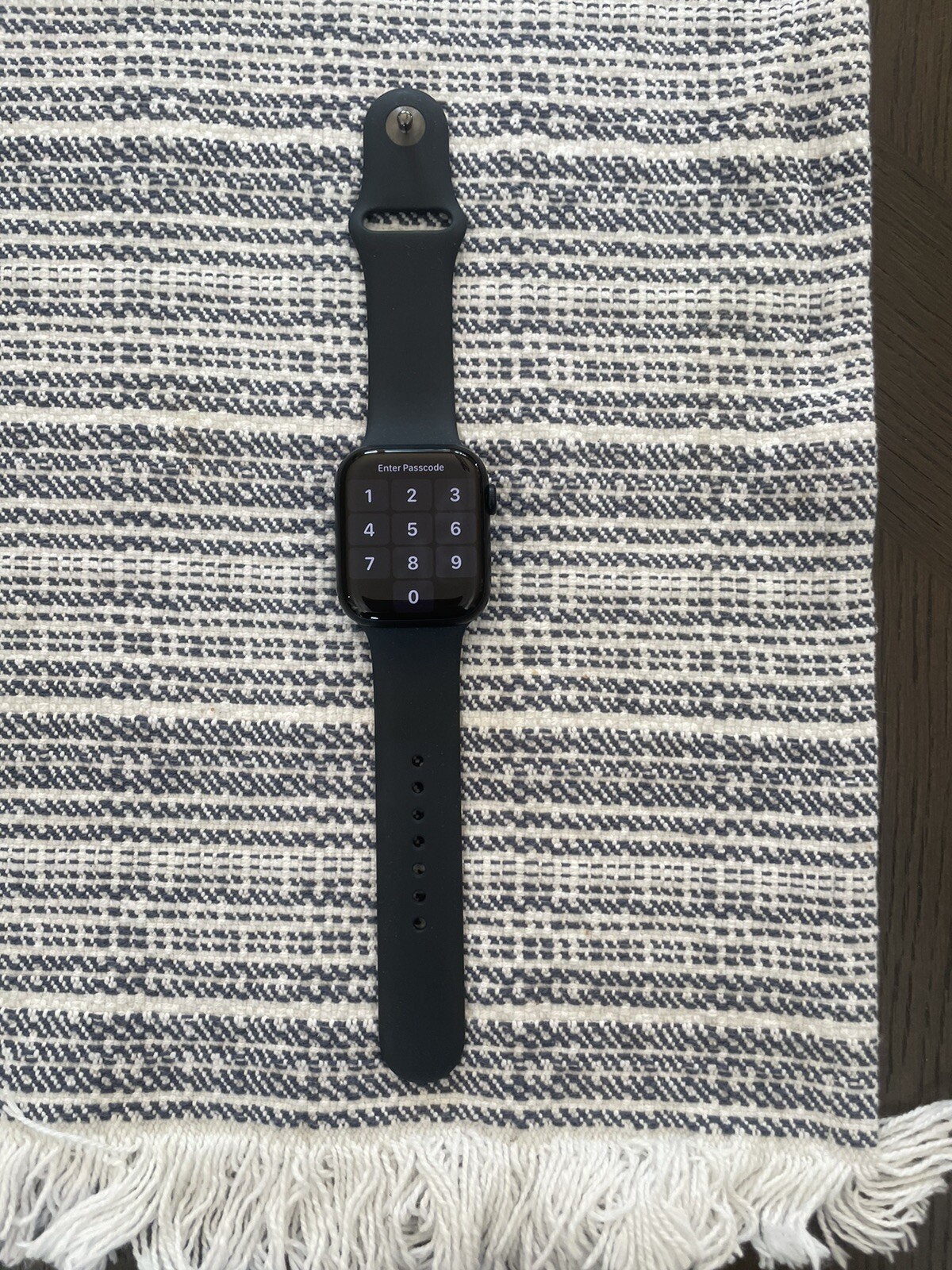 Apple Watch Series 8 45mm Midnight Aluminum Case with Sport Band, M/L (GPS)…